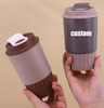 Custom Logo Leakproof Travel Mug: Portable 360ml Stainless Steel Double Wall Insulated Coffee Cup for Hot & Cold, Perfect for On-the-Go