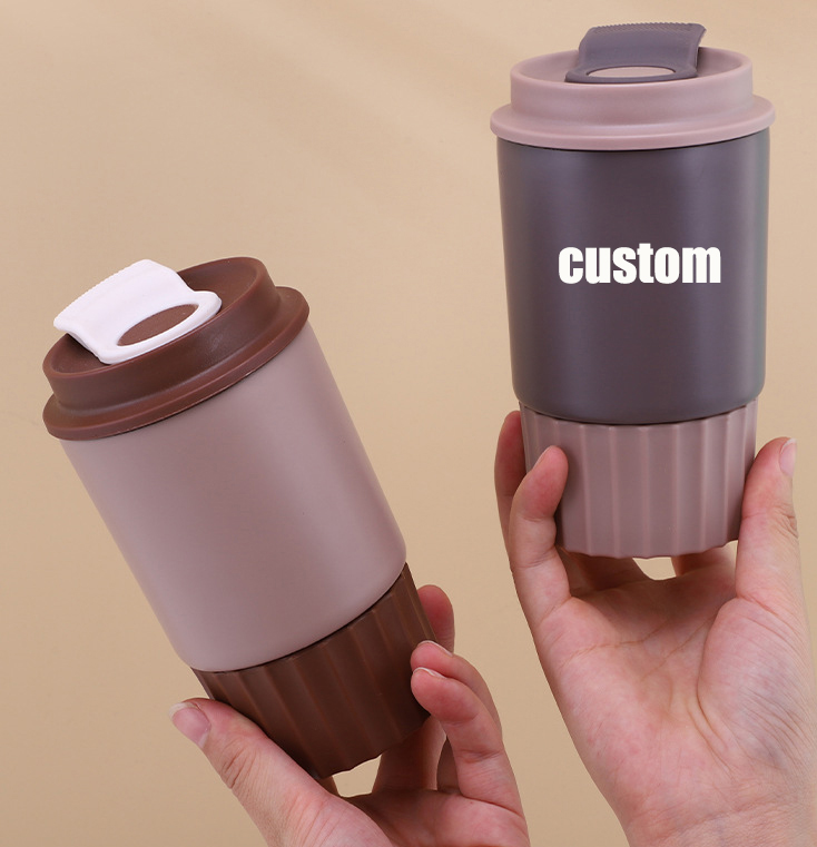 Custom Logo Leakproof Travel Mug: Portable 360ml Stainless Steel Double Wall Insulated Coffee Cup for Hot & Cold, Perfect for On-the-Go