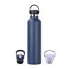 16oz 20oz 24oz 32oz Custom Logo Double Wall Vacuum Insulated Stainless Steel Thermos Water Bottle With Bamboo Lid
