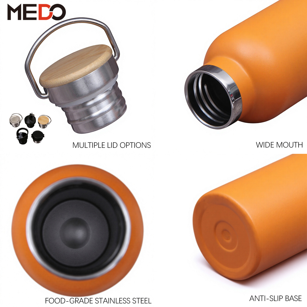 Wholesale Wide Mouth Insulated Stainless Steel Sports Water Bottle
