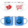 Wholesale Non Toxic Food Safe Galaxy Colored Customized Enamel Tableware Metal Steel Camping Outdoors Coffee Enamel Mugs Cup
