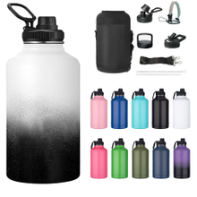 Factory Wholesale 64oz Stainless Steel Tumblers BPA-Free Leak-Proof Vacuum Insulated Sports Thermos with Camping Lid