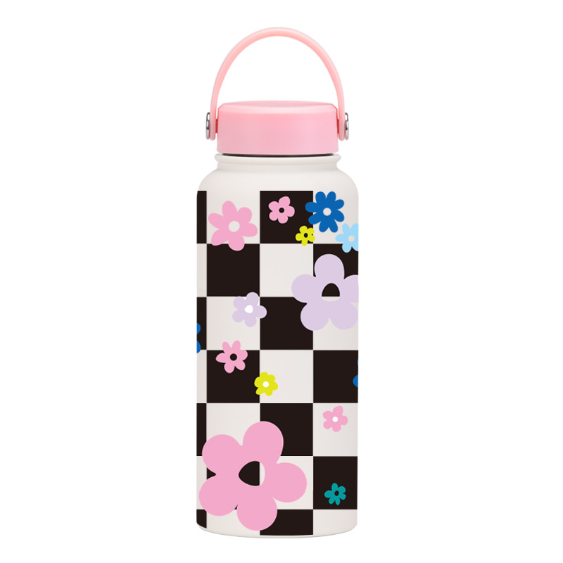 Wholesale Custom Design New Powder Coated Double Wall Insulated Stainless Steel Vacuum Flask Thermal Water Bottle