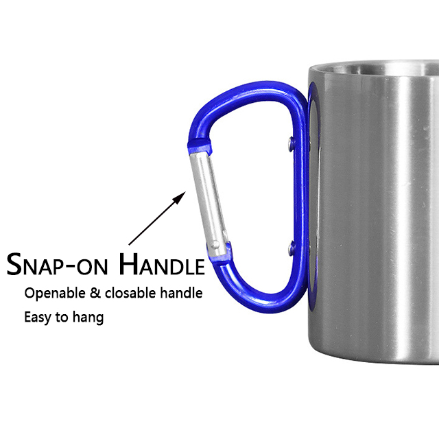 stainless steel Carabiner Mug (9)