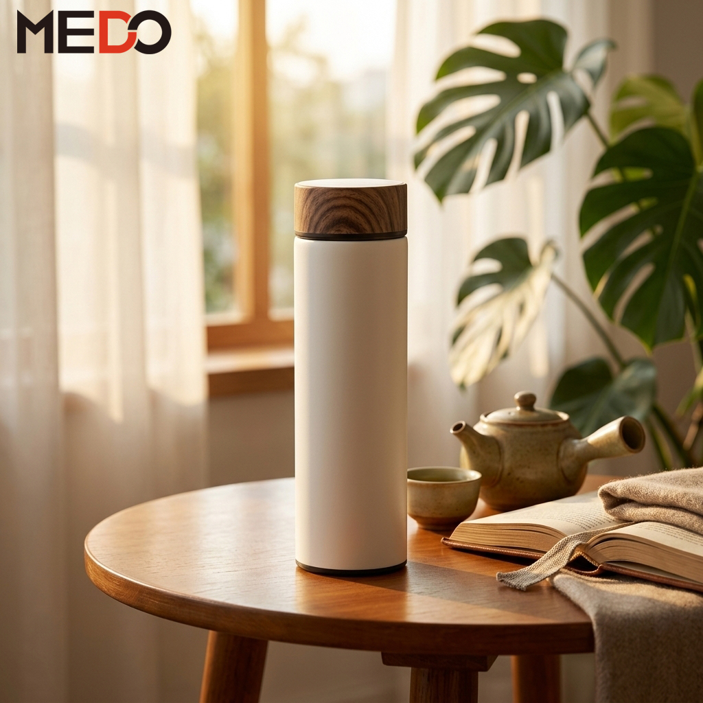 Wholesale Wooden Grain Insulated Stainless Steel Water Bottle