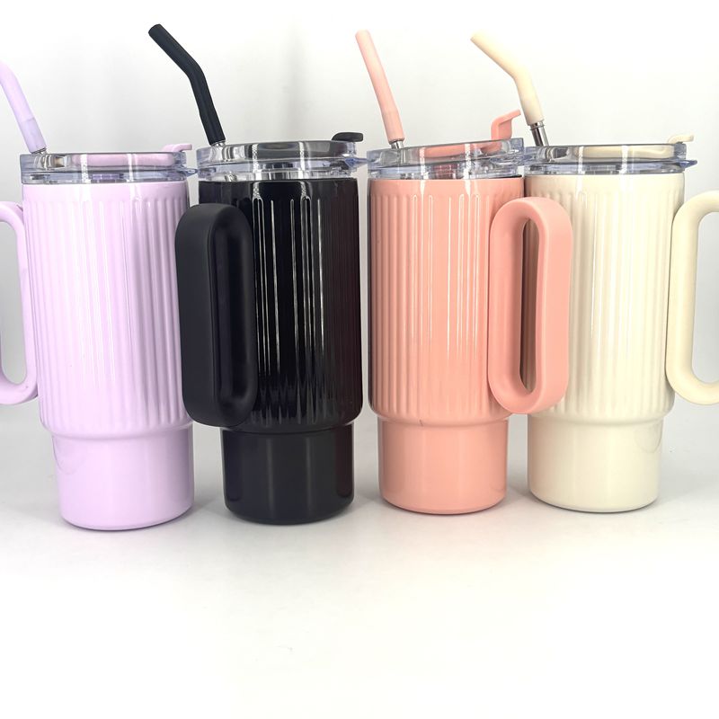 Mothers Day Gifts New Design BPA Free PS Material Lid Car Cup 40oz Tumbler With Handle And Lid