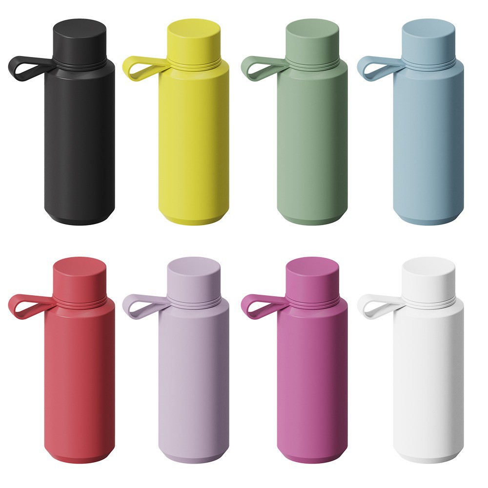 12OZ/20OZ Double Wall Insulated Cup Outdoor Sports Water Cup Vacuum Insulated Matte Coated Water Bottle with Handle