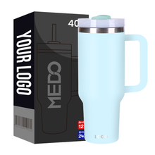 Wholesale Custom LOGO Tumbler Stainless Steel Travel Mug Coffee Tumbler Vacuum Cup 20oz 30oz 40oz Tumbler With Handle Straw