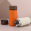 Wholesale Hot Sales 280ml Pocket Stainless Steel Water Bottle with Durable Wood Grain Lid