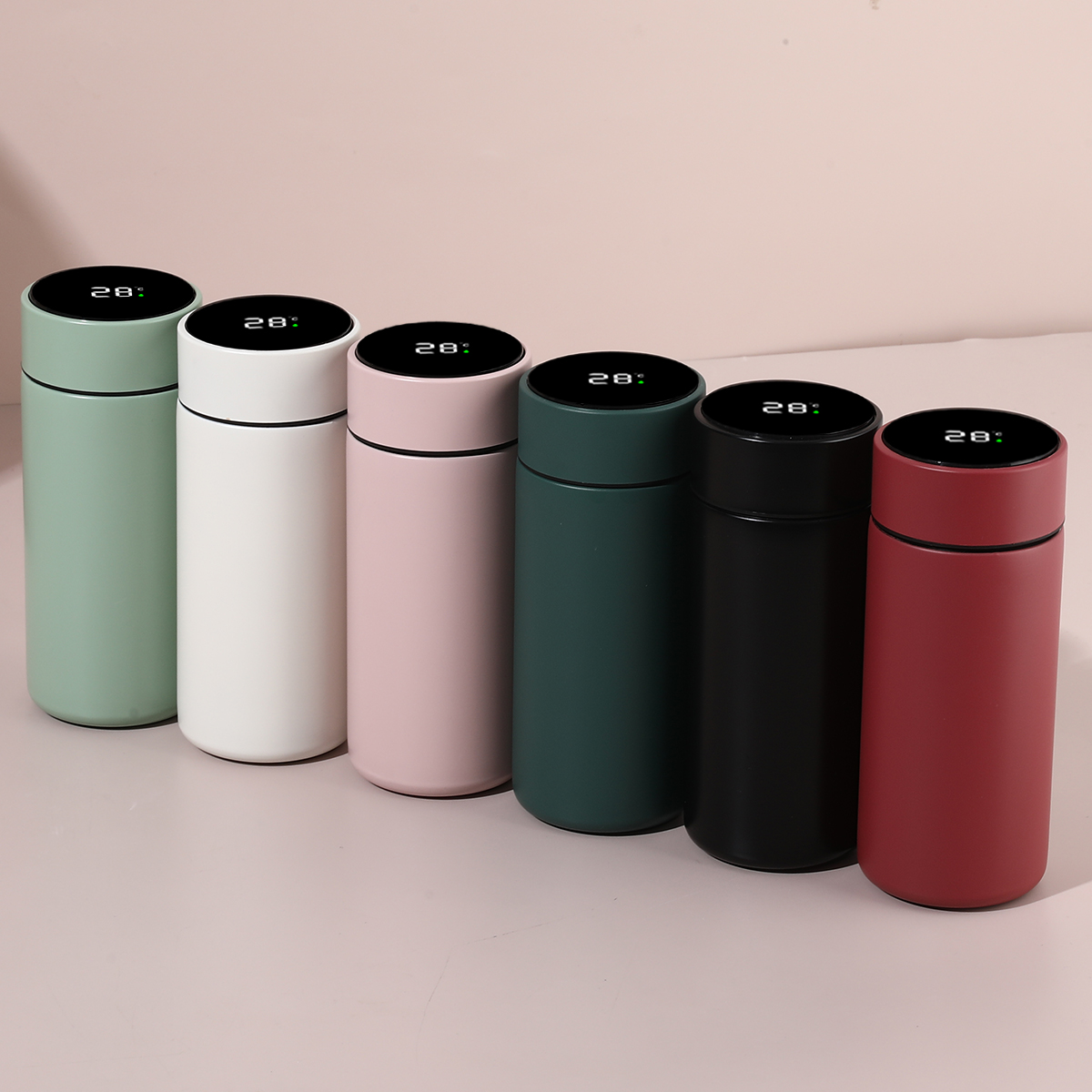 Hot Sales 280ML Compact Pocket Stainless Steel Bottle with LED Temp Display & Vacuum Insulation