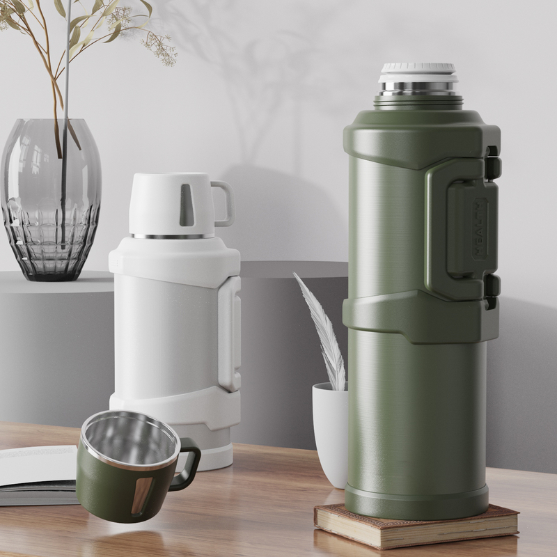 Large Capacity Custom LOGO 304 /316 Stainless Steel Thermos Portable Outdoor Vacuum Kettle Insulated Travel Water Bottles