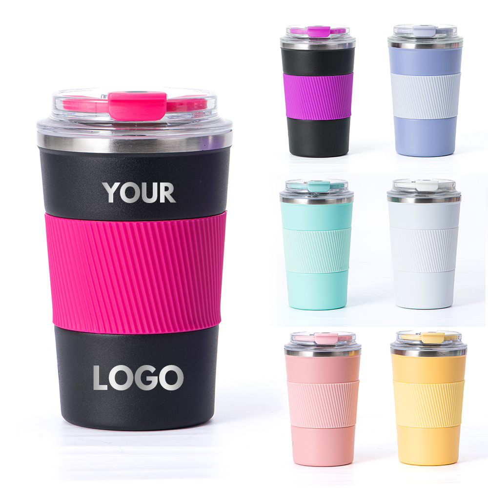 Factory Wholesale Reusable Coffee Cup Portable Leakproof Stainless Steel Vacuum Insulated Travel Coffee Mugs With LOGO