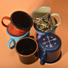 Wholesale 350ml 500ml 750ml 1200ml 3000ml Custom Logo Pattern Enamel Mugs for Home Drinking Bringing Color to Life