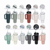 Custom 40oz Stainless Steel Insulated Travel Tumbler with Handle and Straw