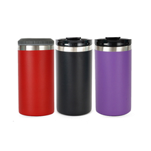 Custom LOGO 16oz Double Wall Insulated Stainless Steel Beer Can Cooler Stubby Cola Beer Can Coolers For Australia Cans