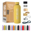 Custom Logo Wholesale Small Mouth Drink Bottles Rubber Paint Sport Cup Vacuum Flask Thermal Stainless Steel Sports Water Bottles