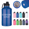 In Bulk High Quality 304 Stainless Steel Tumblers Flasks Large 64oz Vacuum Insulated Tumbler with Straw for Camping