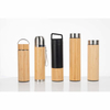 Eco Friendly Products 2024 Custom Water Bottle Double Wall Stainless Steel Bamboo Vacuum Thermos Stainless Steel Tumbler