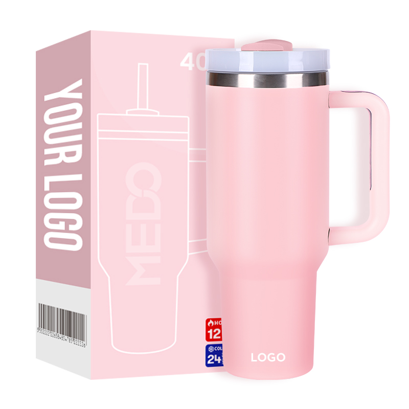Custom Logo Stainless Steel Travel Cup Coffee Car Thermal Insulated Outdoor 40oz Thermal Mug Tumbler with Handle