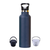 Factory Wholesale 350ml 500ml 600ml 750ml Width Mouth Sports Double Wall Thermo Stainless Steel Water Bottle Vacuum Flask With Handle