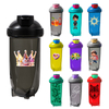 Warehouse Bulk Custom logo Bpa Free 500ml 700ml Shaker Bottles with Lid Protein Mixing Ball for Gym Fitness Training