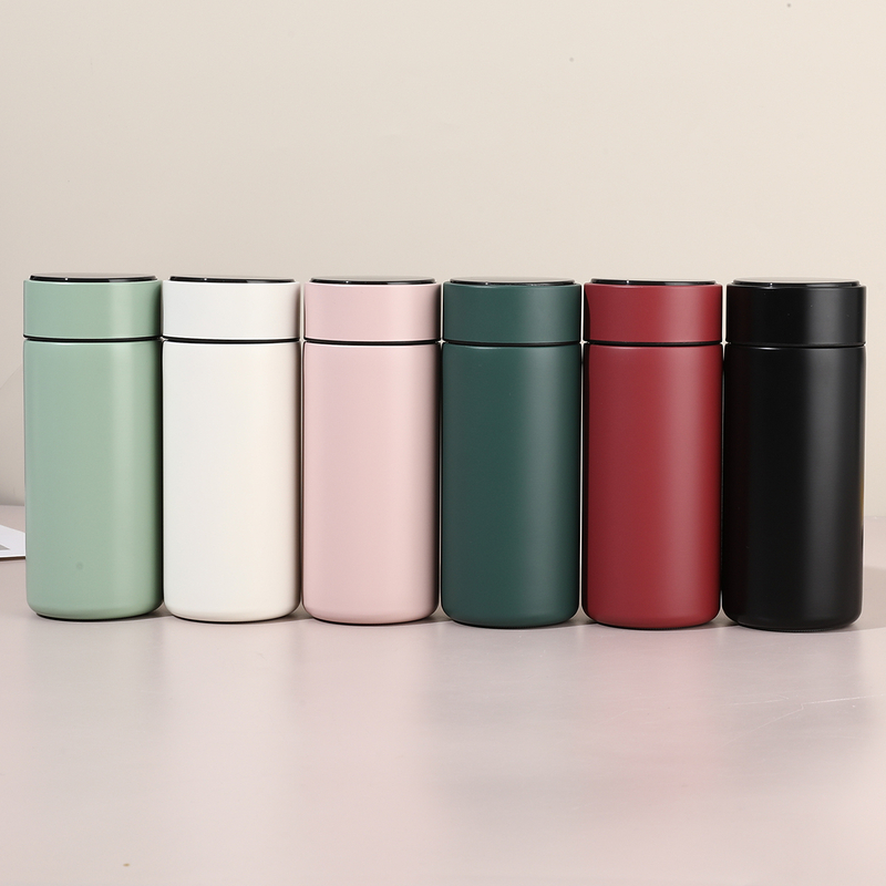 Custom 280ML Compact Pocket Stainless Steel Water Bottle with LED Temp Display and Vacuum Tech