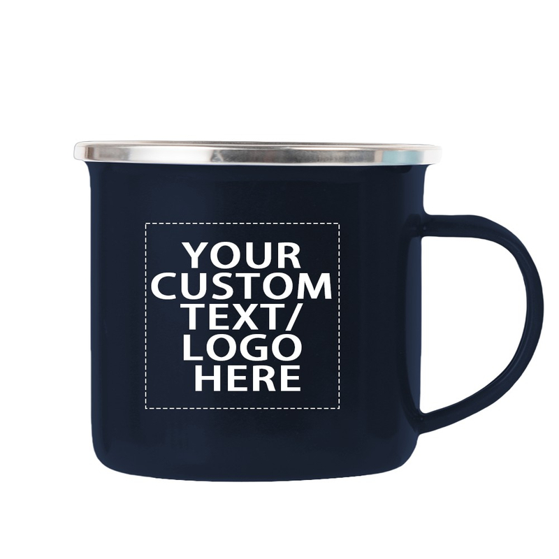 High Quality Wholesale Custom Printing Customized Classic Simplicity Iron Enamel Mugs Cup for Promotion
