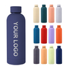 Custom Logo Wholesale Small Mouth Drink Bottles Vacuum Flask Thermal Stainless Steel Water Bottles with Lid Rope for Sports 
