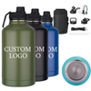 In Bulk High Quality 304 Stainless Steel Tumblers Flasks Large 64oz Vacuum Insulated Tumbler with Straw for Camping
