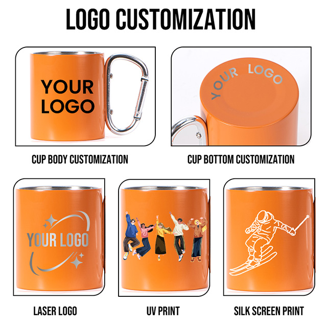 stainless steel Carabiner Mug (7)