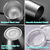 Wholesale 12oz Stainless Steel Egg Shape Wine Tumbler