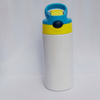 350ml Portable Sublimation Blank Kids Vacuum Bottle Insulated Stainless Steel Baby Straw Tumbler