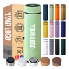 Custom LOGO Double Digital Vacuum Insulated Stainless Steel Smart Water Bottle with LED Temperature Display
