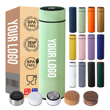 500ML Double Digital Vacuum Insulation Thermos Tumbler Stainless Steel Smart Water Bottle With LED Temperature Display