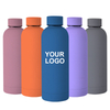 Custom Logo Wholesale Small Mouth Drink Bottles Rubber Paint Sport Cup Vacuum Flask Thermal Stainless Steel Sports Water Bottles