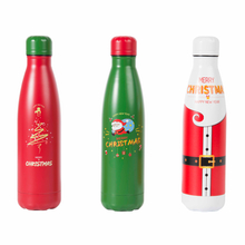 Hot Sales Custom Graphic Christmas Stainless Steel Water Bottle for Sports Travel Camping