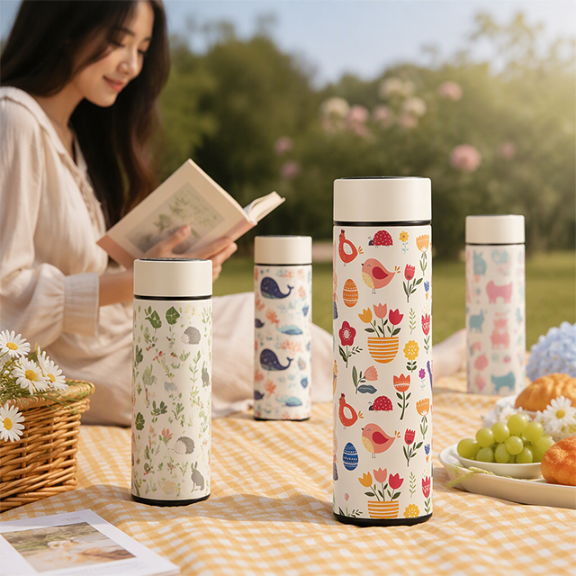 smart stainless steel water bottle with LED lid (2)