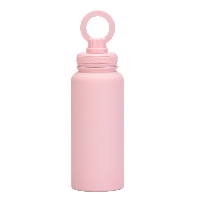 wholesale 1000ml Double Wall Stainless Steel Gym Sport Bottle Magnet Phone Holder Portable Insulated Water Bottle with Custom Logo