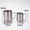 Wholesale 220ml 300ml Stainless Steel Camping Mug with Carabiner
