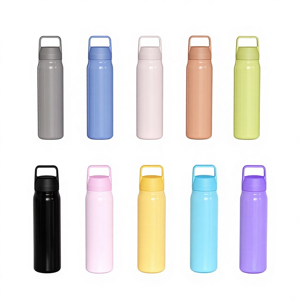 Wholesale New 420ml Insulated Water Bottle BPA Free Hot/Cold Thermos Stainless Steel Tumbler with Handle Custom for Camping Use