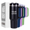 Custom LOGO Wholesale Stainless Steel Travel Mug Coffee Tumbler Vacuum Cup 20oz 30oz 40oz Tumbler With Handle&Straws