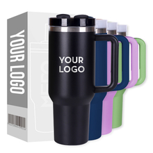 Custom Logo Stainless Steel Travel Cup Coffee Car Thermal Insulated Outdoor 40oz Thermal Mug Tumbler with Handle