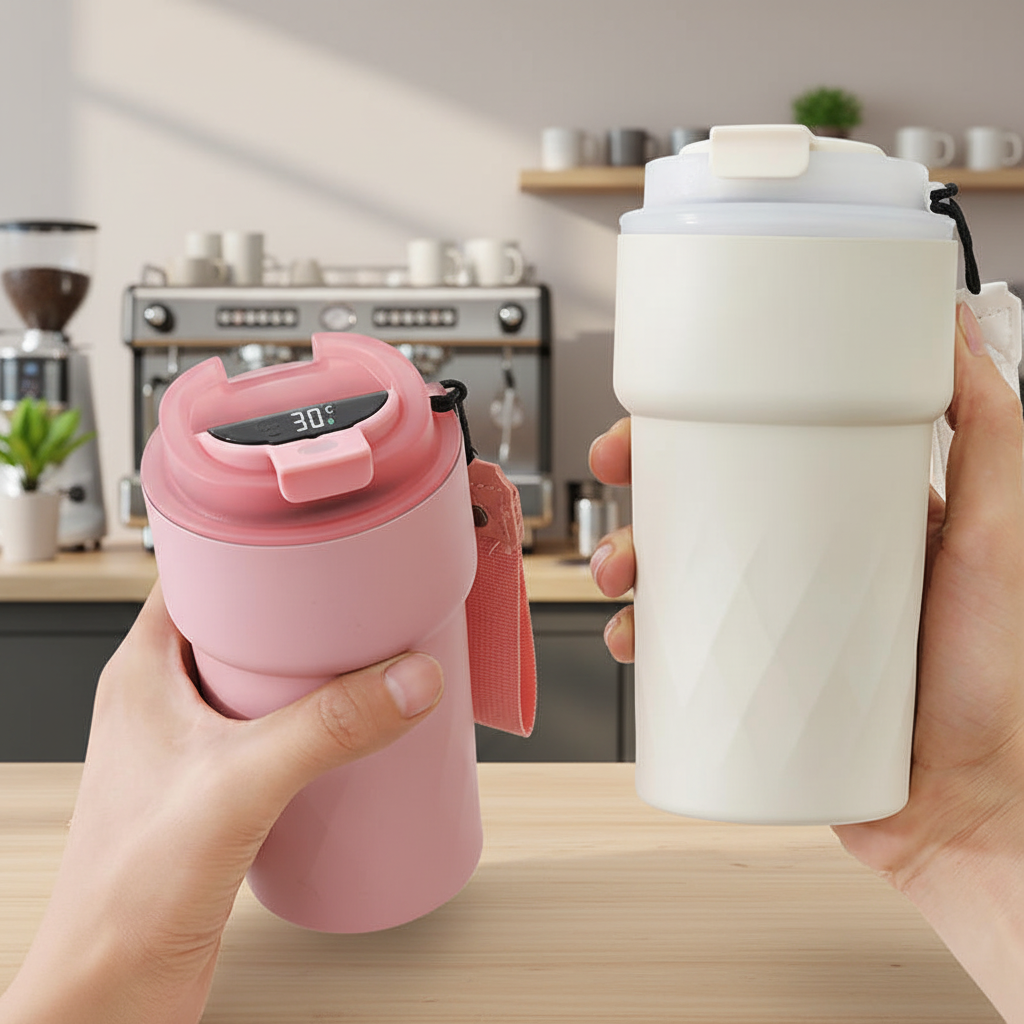 510ml Smart Temperature Display Coffee Mug | Stainless Steel Travel Cup Manufacturer | Custom Logo Wholesale Supplier