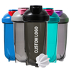 Warehouse Bulk Custom logo Bpa Free 500ml 700ml Shaker Bottles with Lid Protein Mixing Ball for Gym Fitness Training