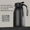 High Quality Wholesale Double Wall Tea Pot Colored Thermal Insulated Coffee Cafe Kettle Stainless Steel Thermos Tea Pot
