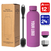 Vacuum Insulated Stainless Steel Water Bottle 350ml/500ml – Powder Coated, Leak-Proof, BPA-Free, OEM Custom Logo for Office & Sports