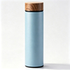 Wholesale 500ml Wooden Grain Lid Insulated Stainless Steel Water Bottle