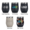 Wholesale 12oz Stainless Steel Egg Shape Wine Tumbler
